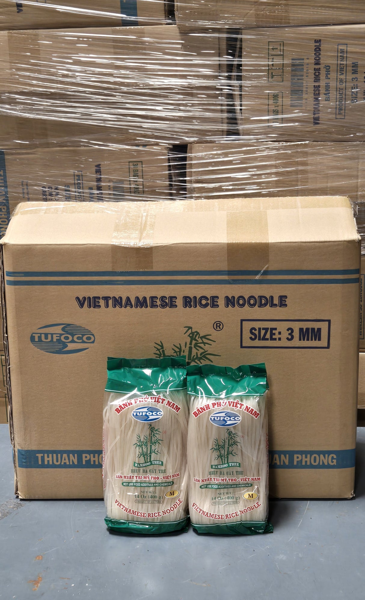 Three Bamboo Brand  Rice Noodles 3MM