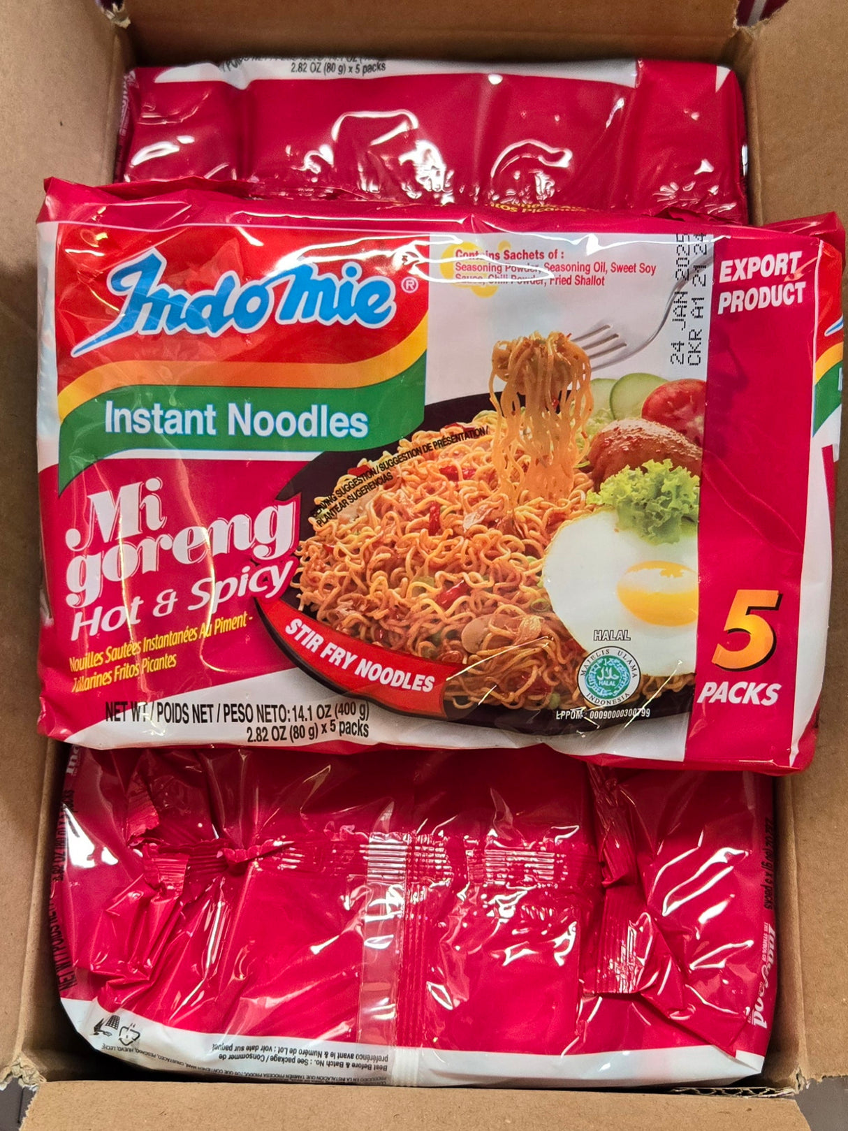 INDOMIE INSTANT FRIED NOODLES HOT & SPICY