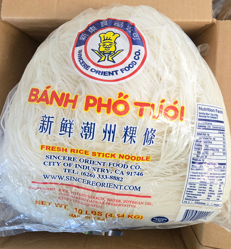 [Sincere Brand] Fresh Rice Stick Noodle 10 lbs