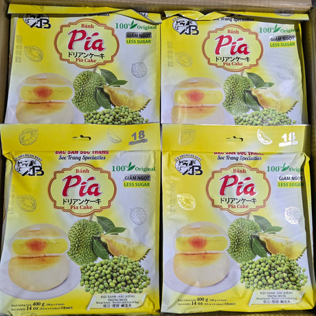 [AB Brand] Banh Pia Mung Bean, Durian and Salted Egg Yolk