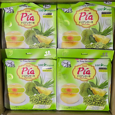 [AB Brand] Banh Pia Pandan Leaf, Durian and Salted Egg Yolk