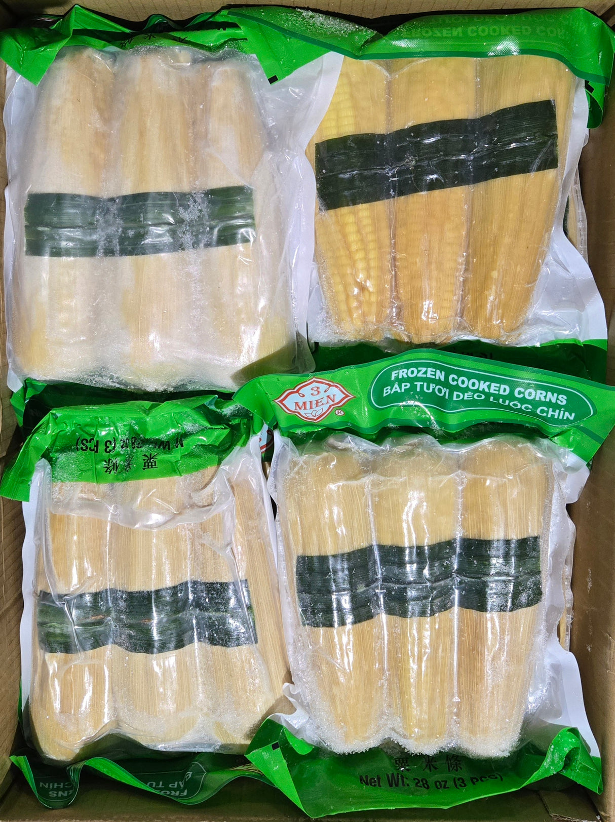 Frozen Cooked Sweet Corn Unpeel