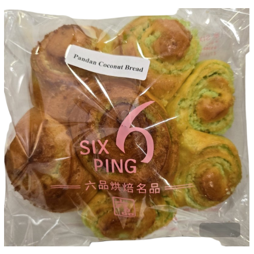 SIX PING BAKERY - PANDAN COCONUT BREAD