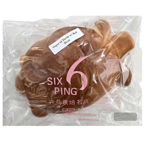 SIX PING BAKERY - SUPER Q TURTLE WITH RED BEAN