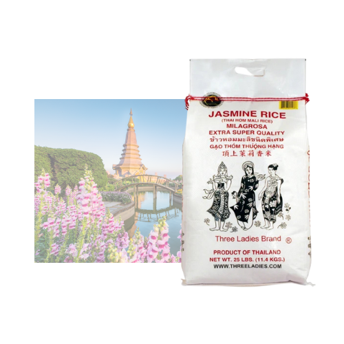 [Three Ladies Brand] Jasmine Rice 25 lbs 2025