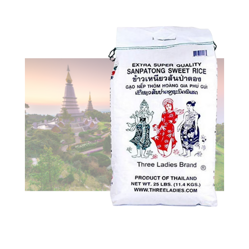 [Three Ladies Brand] Sweet Rice 25 lbs 2025