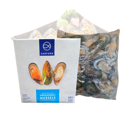 Green Mussel Half Shell