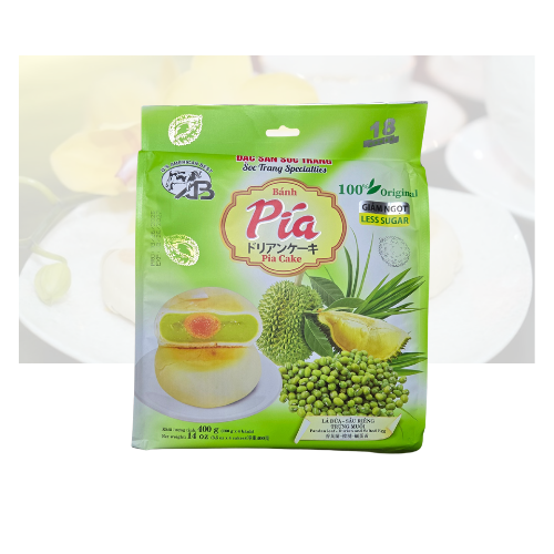 [AB Brand] Banh Pia Pandan Leaf, Durian and Salted Egg Yolk